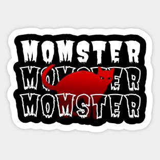 Mom ster halloween - mom cat halloween for mom Sticker